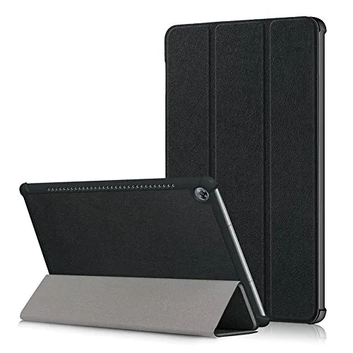 Kepuch Custer Hülle für Huawei MediaPad M5 10.8 CMR-AL09 CMR-W09,Smart PU-Leder Hüllen Schutzhülle Tasche Case Cover für Huawei MediaPad M5 10.8 CMR-AL09 CMR-W09 - Schwarz