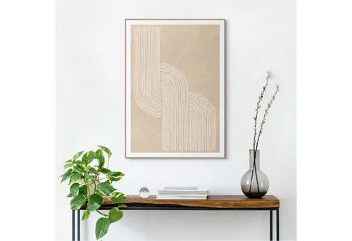 Reinders! Bild mit Rahmen Sandy Knot - Beige Rechteckig - Bilder im modernen Design, ideal für stilvolle Raumgestaltung. Maße: 50x70 cm, aus hochwertigem Holz für Langlebigkeit.