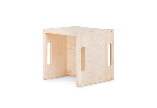 Ehrenkind Kinderhocker Montessori Wendehocker & Wendebank, Kindersitzgruppe Kinderzimmer (aus hochwertigem Holz, Hocker & Bank für Kinderzimmer)