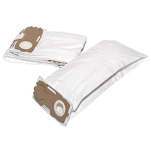 vhbw 10x Staubsaugerbeutel kompatibel mit Vorwerk Kobold VK 118, VK 119, VK118, VK119, VK120 Staubsauger - Mikrovlies, 21,5cm x 18cm, Weiß
