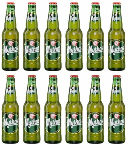 Mythos Bier 12x 0,33l | Griechisches Helles Bier von Jassas