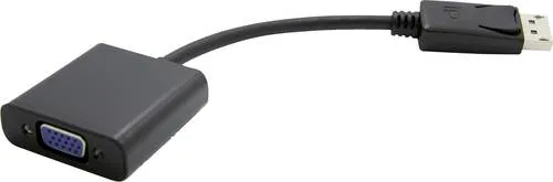 Value DisplayPort / VGA Adapterkabel DisplayPort Stecker, VGA 15pol. Buchse 0.15m Schwarz 12.99.3135 DisplayPort-Kabel
