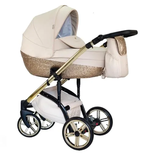 Kinderwagen-Set 2 in 1 Vip Lux inkl. Sportsitz - 11 Teile - in 18 Farben