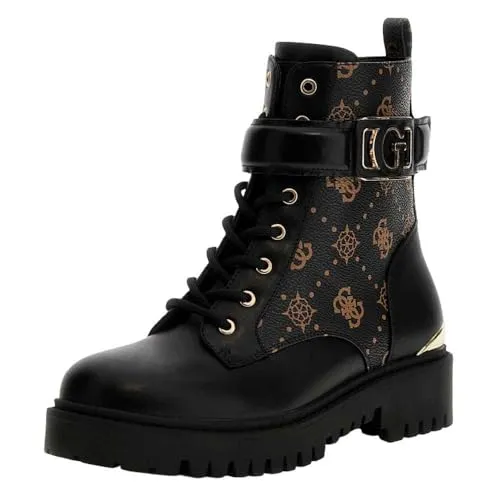 Guess ORANDA Damen Schnürstiefel in Schwarz, Größe 40 von GUESS