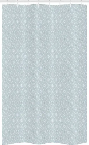 Abakuhaus Duschvorhang Badezimmer Deko Set aus Stoff mit Haken Breite 120 cm, Höhe 180 cm, Pastell Spiral Moiré-Effekt Motiv