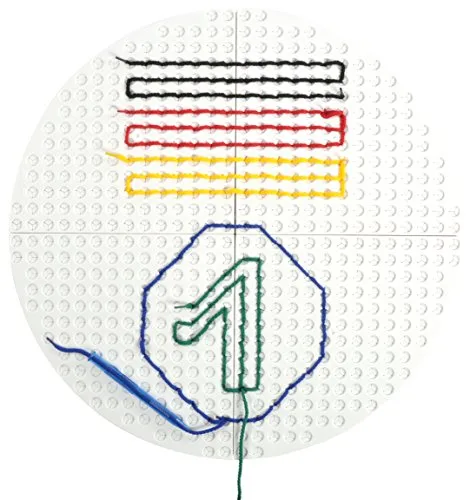 Eduplay 120288 Playboard, Rund mit Verbindern, 4er Set - Bastelsets für Kinder, kreatives Spielvergnügen mit rundem Playboard aus weichem PE-Kunststoff für sicheres und vielseitiges Basteln.