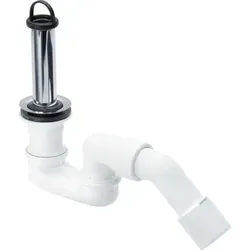 Viega Varioplex Ablaufgarnitur Dusche - Chrom, 52mm - Sanitärinstallation mit Ablaufbogen 45° und Geruchsverschluss, bietet eine hohe Ablaufleistung von 0,53 l/s und entspricht DIN EN 274.