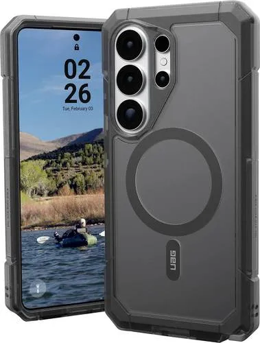 Urban Armor Gear Trooper Case für Samsung Galaxy S26 Ultra - Asche, MagSafe kompatibel - Robustes zweigeteiltes Case mit 9m Fallschutz, ideal für den täglichen Einsatz. Integrierte Anschlussabdeckungen schützen vor Staub und Spritzwasser. Griffige Oberfläche für sicheren Halt und Magnet-Modul für einfaches Zubehör.
