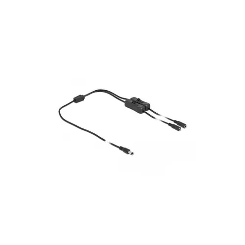 - Kabel DC 5,5 x 2,1 mm Stecker zu 2 x DC Buchse mit Schalter, 1 m 86794