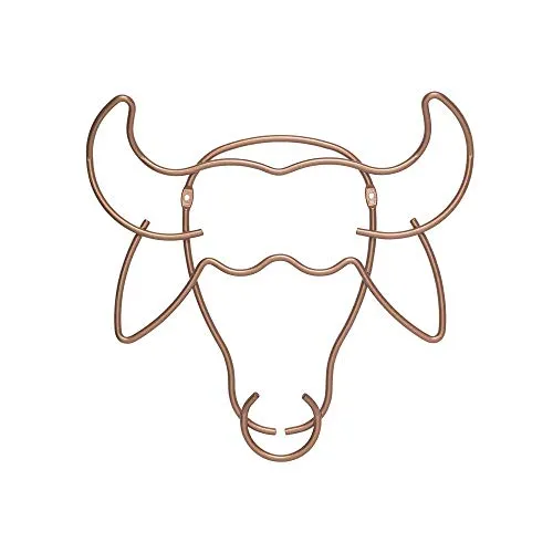 Safari Wandgarderobe Büffel in kupfer von Metaltex