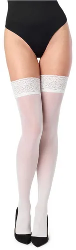 Merry Style Halterlose Strümpfe Damen halterlose Mikrofaser 40 DEN Strümpfe mit Spitze MSSSJ01