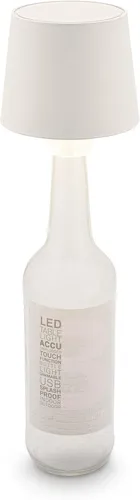 BRILO - LED Flaschenlampe kabellos mit Touch, dimmbar, warmweiße Lichtfarbe,