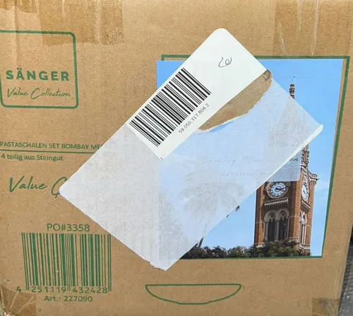 SÄNGER Bombay Meeresboden Pastaschalen 4 teilig in blau von SÄNGER