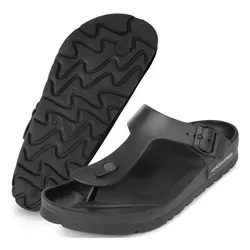 Aqua Speed MONACO Zehentrenner Damen und Herren Badesandalen Badezehentrenner schwarz 45 EU