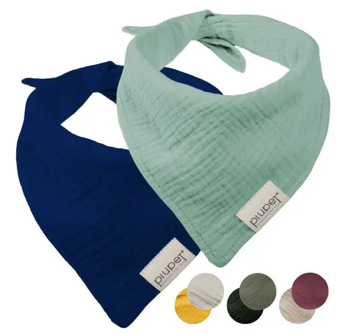 Piupet Tier-Halstuch Hundehalstuch I 2er Set Hundehalstücher I Hundezubehör I 58x40x40cm, zum Binden