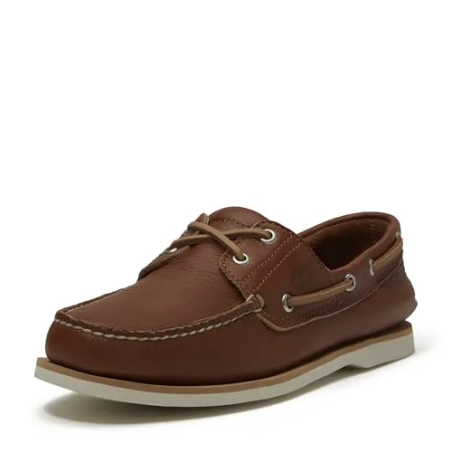 Timberland CLASSIC BOAT BOOT SCHUH – Premium Leder Bootsschuh in Braun, Größe 46 EU - Klassischer Bootsschuh aus hochwertigem Leder, ideal für sportliche Aktivitäten. Mit bequemer EVA-Dämpfung und rutschfester Gummisohle für optimalen Halt auf dem Wasser.