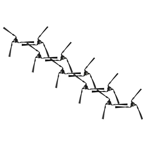 vhbw 10x Seitenbürste Ersatz für Miele 9724010, RX1-SB, RX-SB2 für Saugroboter - Reinigungsbürsten Set, Links/rechts, schwarz