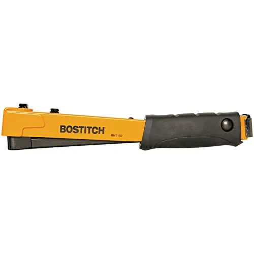 BOSTITCH BHT150C Manueller Hammertacker - Tacker für Teppichböden und Isolierung, mit robustem Gummigriff für Komfort und Stoßdämpfung. Ideal für den Heimwerker, dank langlebiger Stahlkonstruktion.