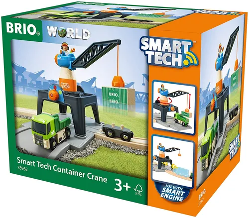 BRIO Bahn 33962 - Smart Tech Große Container-Verladestation
