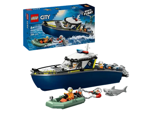 Verfolgungsjagd im Polizeiboot von LEGO