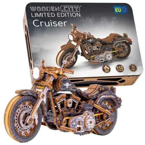 WOODEN.CITY Limited Edition Cruiser V-Twin LE 3D Holzmodellbausatz
