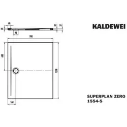 Kaldewei Superplan Zero Duschwanne 90 × 120 cm von KALDEWEI