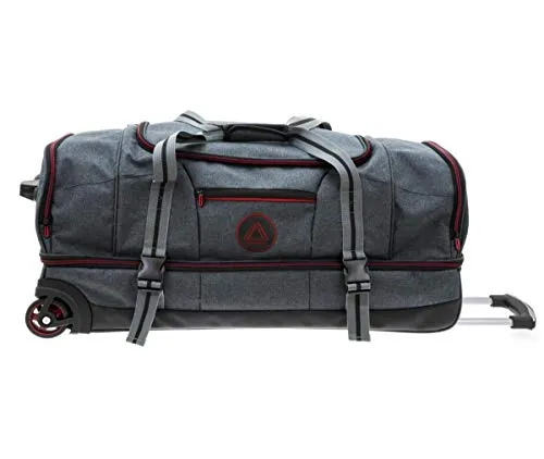 XL-80cm Rollentasche - 2-Rollen Trolley- Reisetasche 80x37x34cm, 100Liter, 3,3kg - mit Separatem Bodenfach