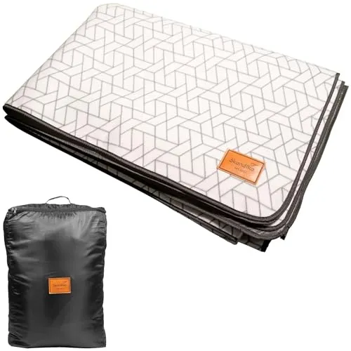 Skandika Zeltteppich Lindal 250 x 310 cm - Zeltböden: Wetterfester Outdoor Teppich mit Softtouch-Fleece für ein gemütliches Campinggefühl und einfachem Transport in der Tragetasche.