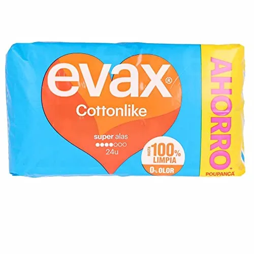 Evax Cottonlike Super mit Flügeln, 24 Stück