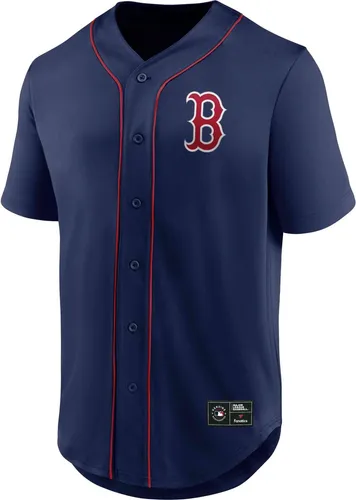 Fanatics Footballtrikot Boston Red Sox Core Foundation blau L - Herren-Sweatshirts aus 100% Polyester, in Größe L, ideal für Baseballfans der Boston Red Sox – bequem und stylisch!