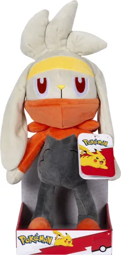 Pokemon PKW2553 Raboot Plüsch 30,5 cm von Jazwares