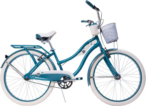 Huffy Deluxe Cruiser Mattes Smaragdgrün 26-Zoll - Kinderfahrrad mit Perfect Fit-Rahmen für ergonomisches Fahren. Luxuriös gepolsterter Sattel und breite Reifen sorgen für maximalen Komfort auf jeder Fahrt.