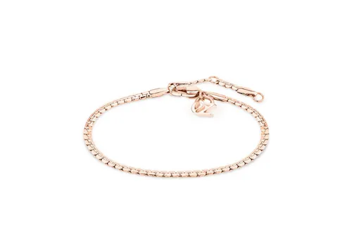 ECHTZEIT Armband aus Edelstahl - The Y-Sleek 21 cm - Armbänder für Damen, hautverträglich und ideal für Allergiker, mit luxuriösem Glanz durch 14 Karat Vergoldung und 100% wasserfest.