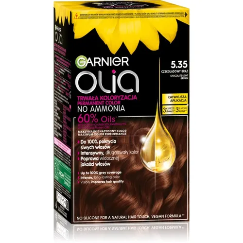 Garnier Olia Permanent-Haarfarbe Farbton 5.35 Chocolate Light Brown 1 St.