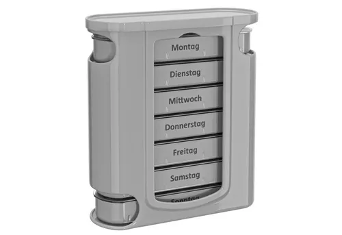 Wellgro Pillendose Tablettenbox für 7 Tage - Mit 4 Fächern pro Tag