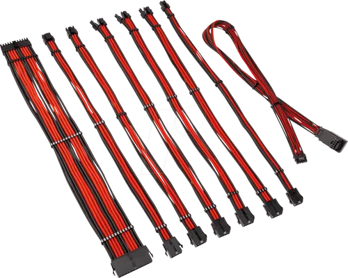 KOLINK 05716 - Kolink Core Pro Kabelset 12V-2x6 Typ 1 - schwarz/rot