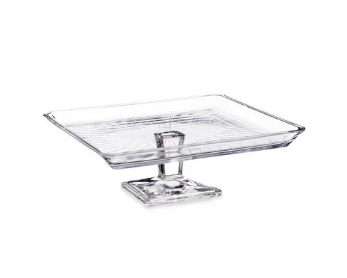 Tortenplatte aus Glas 24x24 cm in weiß von Pasabahçe