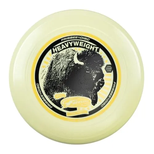 Wham-O Frisbee Heavyweight 200g - Langlebige Outdoor-Scheibe - Gartensport & Spiele - Mit 200g Gewicht für hervorragende Stabilität und lange Wurfdistanzen. Ideal für Discgolf und Wettkämpfe, wetterfest und aus strapazierfähigem PE-Material.