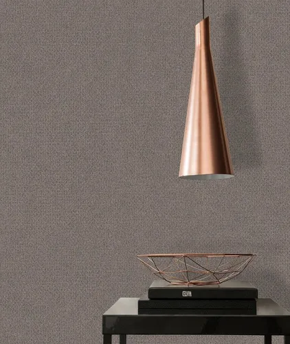 A.S. Création Uni Tapete Gold Schwarz PVC-Frei - Natural Living 386623 - Vliestapete Vintage - 10,05x0,53m Made in Germany