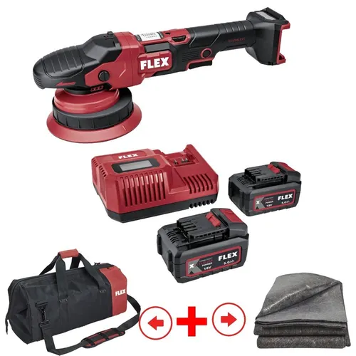 Flex XFE 2 15 18-EC Set Akku-Exzenterpolierer von Flex