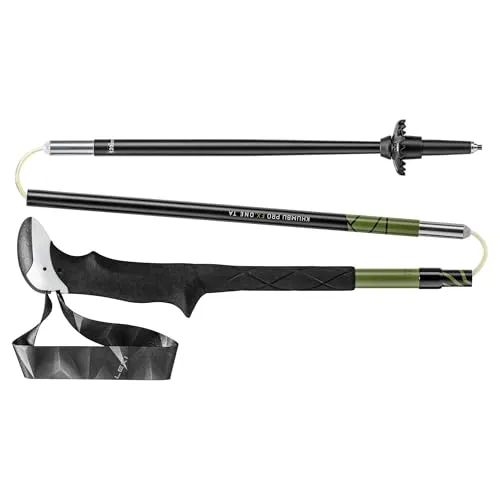 Leki Khumbu Pro FX.One TA Trekkingstock - 110 cm, grün-schwarz - Wanderstöcke, leichter Fixlängenstock aus Aluminium mit ergonomischem Aergon Griff für optimalen Komfort und Kontrolle bei deinen Abenteuern.