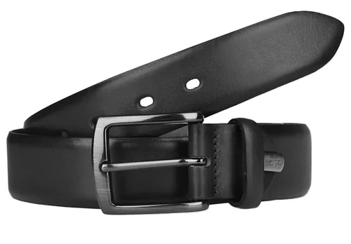 LLOYD Belt W100 Black - kürzbar - Herren-Gürtel aus echtem Rindsleder, hochwertig verarbeitet mit schlichter Dornschließe, individuell kürzbar für optimalen Tragekomfort.
