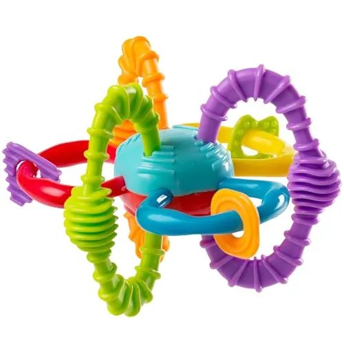 Playgro Bend & Twist Ball, Ab 6 Monaten, Farblich sortiert, BPA-frei,Bunt, 40186