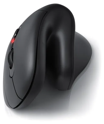 CSL Ergonomische kabellose Vertikalmaus - Schwarz - Ergonomische Vertikalmaus für entspanntes Arbeiten am PC. Die kabellose Verbindung und der präzise optische Sensor sorgen für höchsten Komfort und Flexibilität.