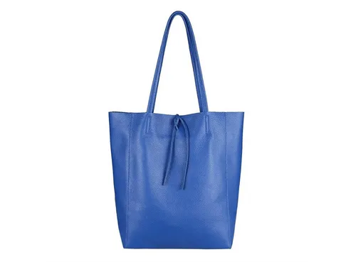 ITALYSHOP24 Schultertasche Made in Italy Damen Premium Leder SHOPPER Tasche HOBO Umhängetasche, Echtleder Business Bag leicht groß klassisch sicher geräumig Beutel