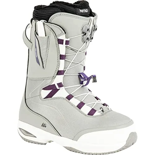 Nitro FAINT TLS Snowboardboots in Grau 39 1/3 - Snowboard-Boots mit FAINT TLS Verschluss für optimalen Halt und Komfort auf der Piste. Ideal für sportliche Fahrer, die Wert auf Style und Funktion legen.
