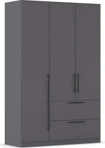 rauch Kleiderschrank AVOLA mit Drehtüren und Soft-Close in grau von Rauch