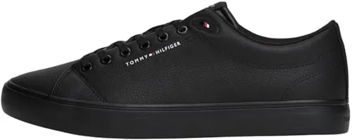 Tommy Hilfiger TH HI VULC CORE LOW LTH II ESS Sneaker in schwarz von Tommy Hilfiger
