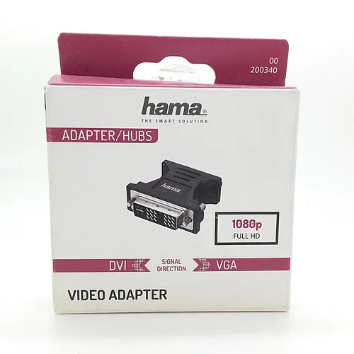 Hama 200341 VGA-Adapter auf DVI, Full-HD 1080p 100115