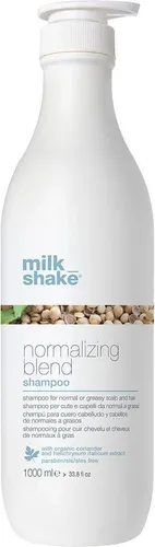 Milk Shake Normalizing Blend Shampoo 1000 ml - Shampoo für fettiges Haar, entfernt sanft Rückstände und reguliert die Talgproduktion für geschmeidiges, glänzendes Haar.